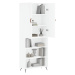 vidaXL Skříň highboard bílá 69,5 x 34 x 180 cm kompozitní dřevo