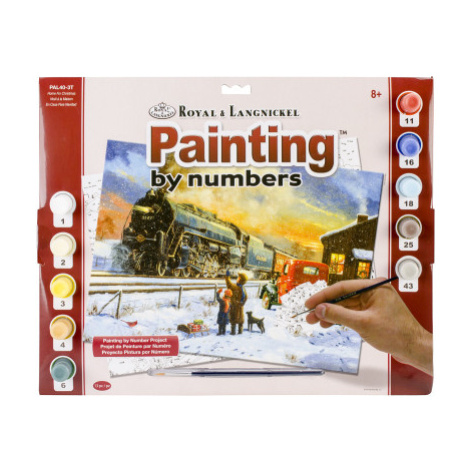 Malování podle čísel velké Royal Parní vlak v zimě