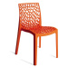 Jídelní plastová židle Stima GRUVYER – bez područek, více barev Arancio