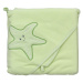 Scarlett Froté ručník hvězda s kapucí zelený