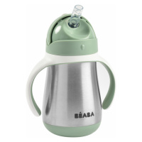 BEABA - Hrnek termoizolační s brčkem nerez 250ml Sage Green