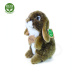 plyšový zajíc/králík hnědý stojící , 18 cm, ECO-FRIENDLY