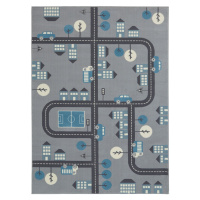 Hanse Home Collection koberce Dětský koberec Adventures 105532 Mouse Blue - 80x150 cm