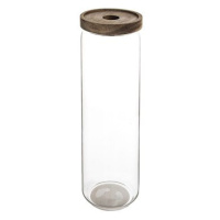 ORION Dóza sklo/dřevo 1,5 l kulatá