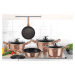 BERLINGERHAUS Wok s mramorovým povrchem 28 cm Rosegold Metallic Line BH-1512