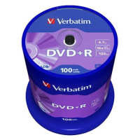 VERBATIM DVD+R AZO 4,7GB, 16x, spindle 100 ks