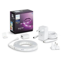 LED pásek Philips LightStrip Plus / 2 m / White and Color Ambiance + Hue bridge + základna / bíl