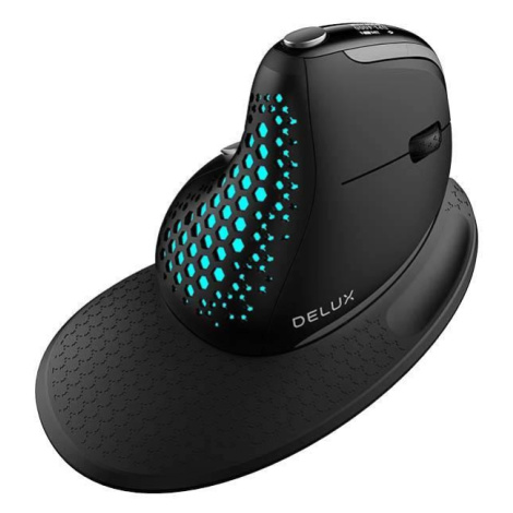 Bezdrátová vertikální myš Delux M618XSD BT+2.4G RGB