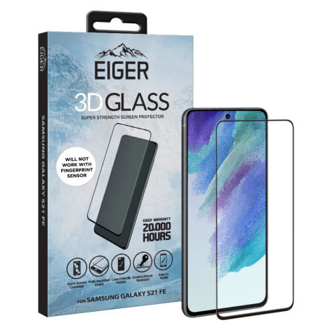 Ochranné sklo Eiger GLASS 3D Screen Protector for Samsung Galaxy S21 FE Smart Lock