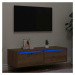 vidaXL TV skříňka s LED osvětlením dub artisan 100X35,5x25 cm