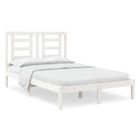 Rám postele bílý masivní borovice 120 × 200 cm, 3104344