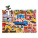 Bigjigs Toys Podlahové puzzle Staveniště 48dílků