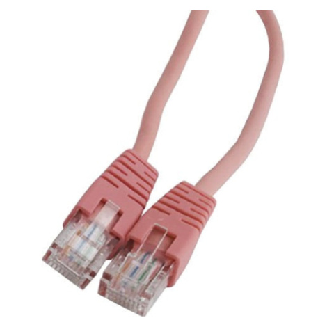 Gembird Cablexpert Patch kabel UTP c5e - 5m - růžová - PP12-5M/RO