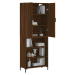 vidaXL Skříň highboard hnědý dub 69,5 x 34 x 180 cm kompozitní dřevo