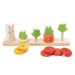 Dřevěná rostoucí mrkev Counting Carrots Tender Leaf Toys s očíslovanými kroužky a zajíčkem od 18