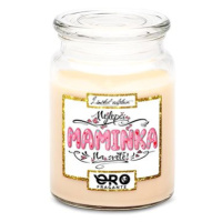 IMPAR Svíčka s vůní vanilky - Nejlepší maminka - pink 500 g