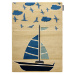 Dywany Łuszczów Dětský kusový koberec Petit Sail boat gold - 80x150 cm