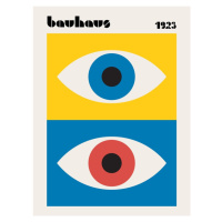 Ilustrace Bauhaus Eyes Abstract, Retrodrome, 30 × 40 cm