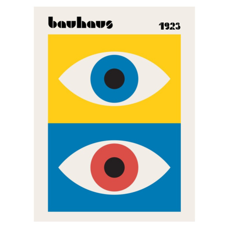 Ilustrace Bauhaus Eyes Abstract, Retrodrome, 30x40 cm