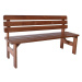 Tradgard Zahradní dřevěná lavice Viking 150 cm lakovaná R69941