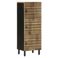 vidaXL Skříň highboard 40x33,5x110 cm masivní hrubé mangovníkové dřevo