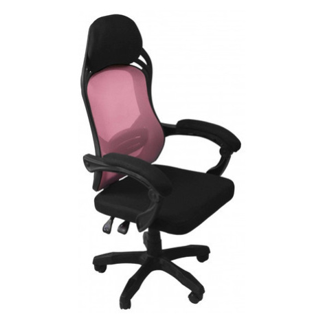 Kancelářská židle Oscar - černá/růžová
