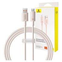 Kabel Baseus Fast Charging cable USB to USB-C Habitat Series 1m 100W (pink)