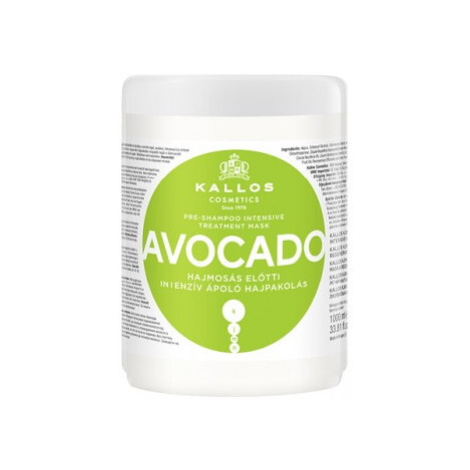 Kallos Intenzivní před šamponová maska pro hydrataci vlasů Avocado  1000 ml