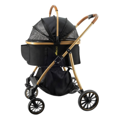 PetiGIO peti-to-Travel kočárek pro psy a kočky Black