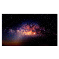 Umělecká fotografie Center Milky way galaxy with stars, AvigatorPhotographer, (40 x 22.5 cm)