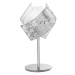 Gea Luce Gea Luce CAMILLA L P arg - Stolní lampa CAMILLA 1xE14/42W/230V stříbrná