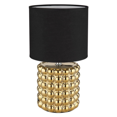 Globo 21626 - Stolní lampa VALENTINO 1xE14/40W/230V černá/zlatá 21626