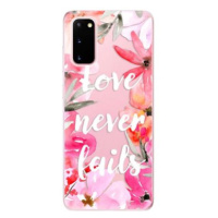 iSaprio Love Never Fails pro Samsung Galaxy S20