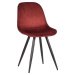 Červené sametové jídelní židle v sadě 2 ks Capri – LABEL51