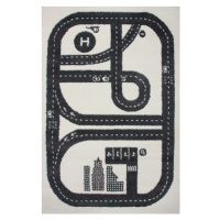 Dětský koberec Kiddy ULICA šedý