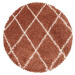 Ayyildiz koberce Kusový koberec Alvor Shaggy 3401 terra kruh Rozměry koberců: 120x120 (průměr) k