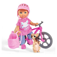 Panenka evička s bicyklem