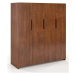 Šatní skříň z bukového dřeva 170x180 cm Bergman - Skandica