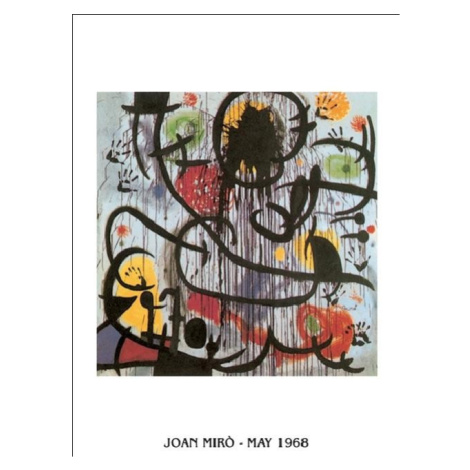Umělecký tisk Květen 1968, Joan Miró, 50x70 cm MIGNECO&SMITH