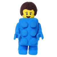 LEGO® plyšák Chlapec v převleku modré kostičky