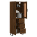 vidaXL Skříň highboard hnědý dub 69,5 x 34 x 180 cm kompozitní dřevo