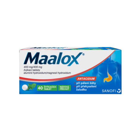 Maalox 40 žvýkacích tablet