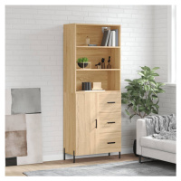 vidaXL Skříň highboard dub sonoma 69,5 x 34 x 180 cm kompozitní dřevo