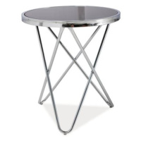 Přístavný stolek FOBAO chrom/černá