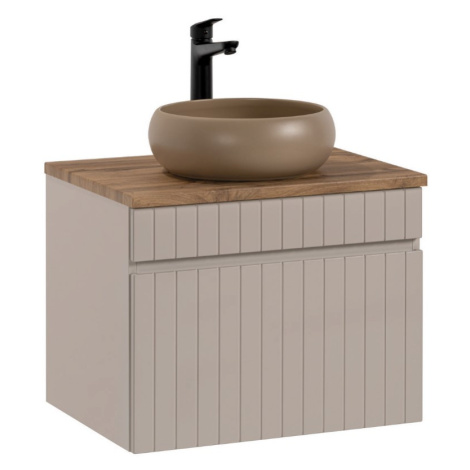 ArtCom Koupelnová skříňka s umyvadlem a deskou ICONIC Cashmere DU60/1 | 60 cm