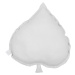 Cotton &amp; Sweets Lněný polštář lipový list světle šedá 38×43 cm