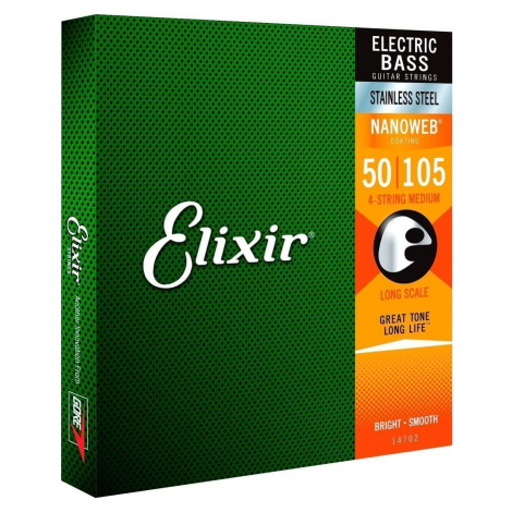 Elixir 14702 Nanoweb Struny pro baskytaru