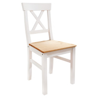 Židle Marone Klasik, dekor bílá-dřevo, masiv, borovice