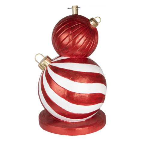 Stojan na vánoční stromeček červeno-bílé ozdoby – 55x84 cm Clayre & Eef
