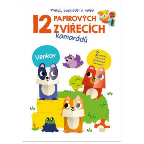 12 papírových zvířecích kamarádů Venkov YoYo Books